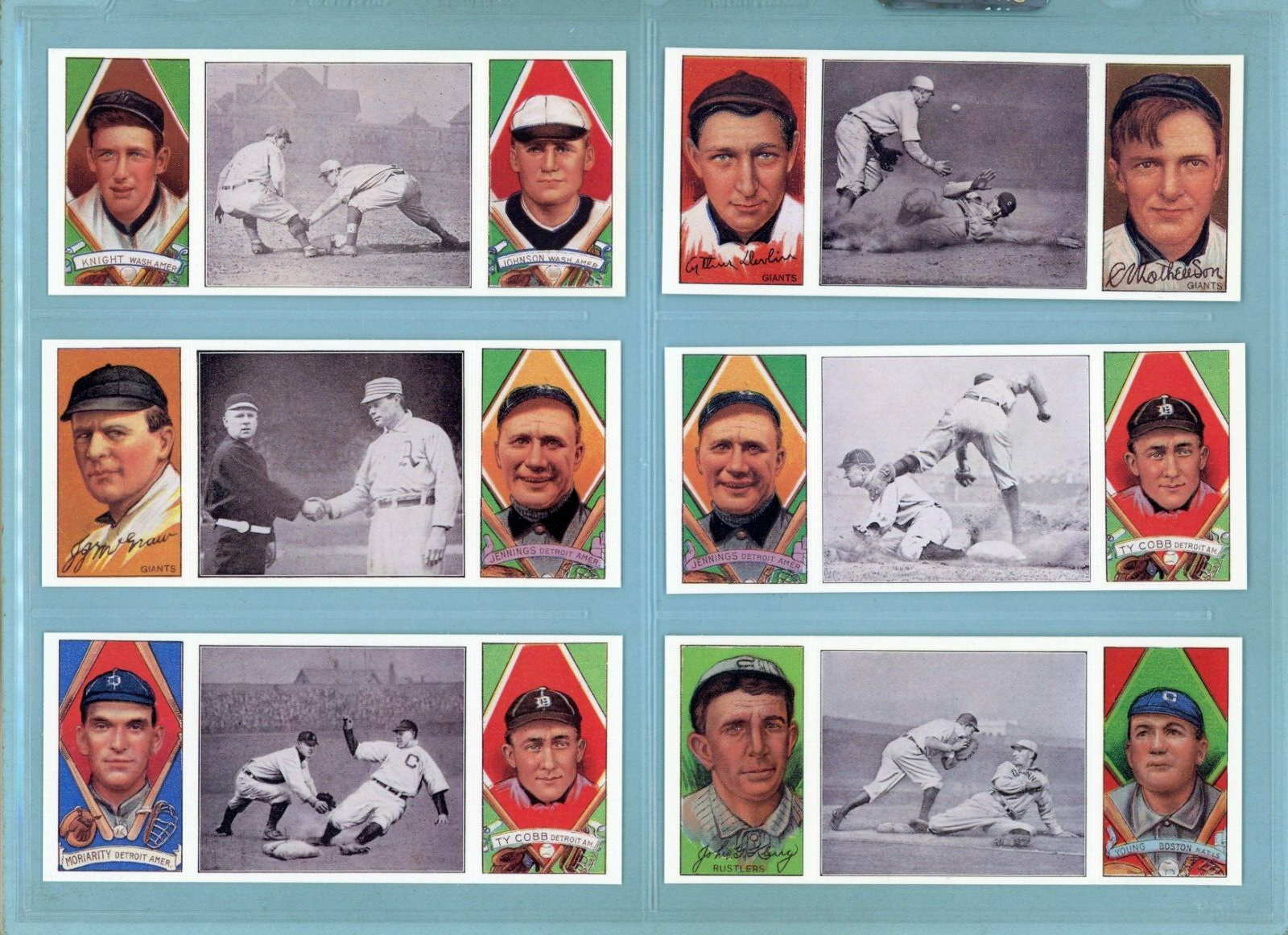 1993 Upper Deck All Time Heroes T202 Reprints Set of 10 Baseball Cards NM