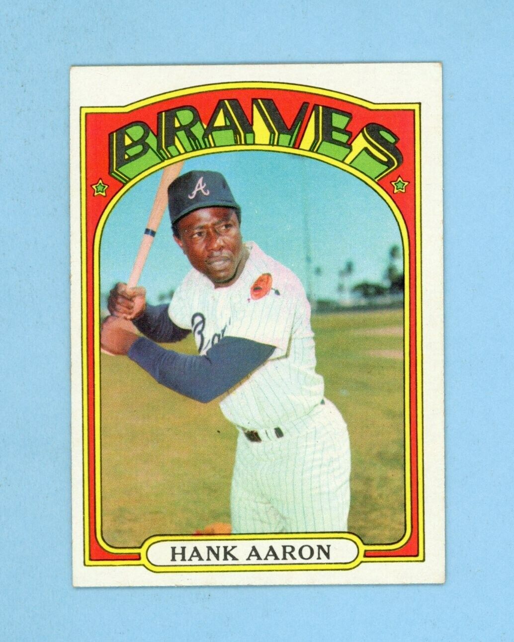 1972 Topps #299 Hank Aaron Atlanta Braves Baseball Card Ex/Mt