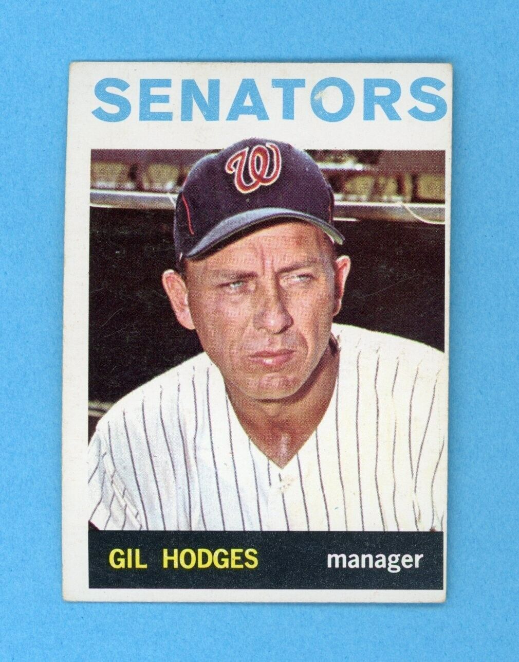 1964 Topps #547 Gil Hodges Washington Senators High Number Baseball Card EX o/c