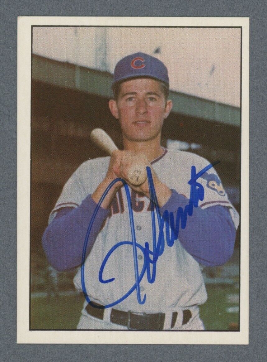 Ron Santo Cubs Signed 1978 "The 1960s” TCMA Card Auto with B&E Hologram