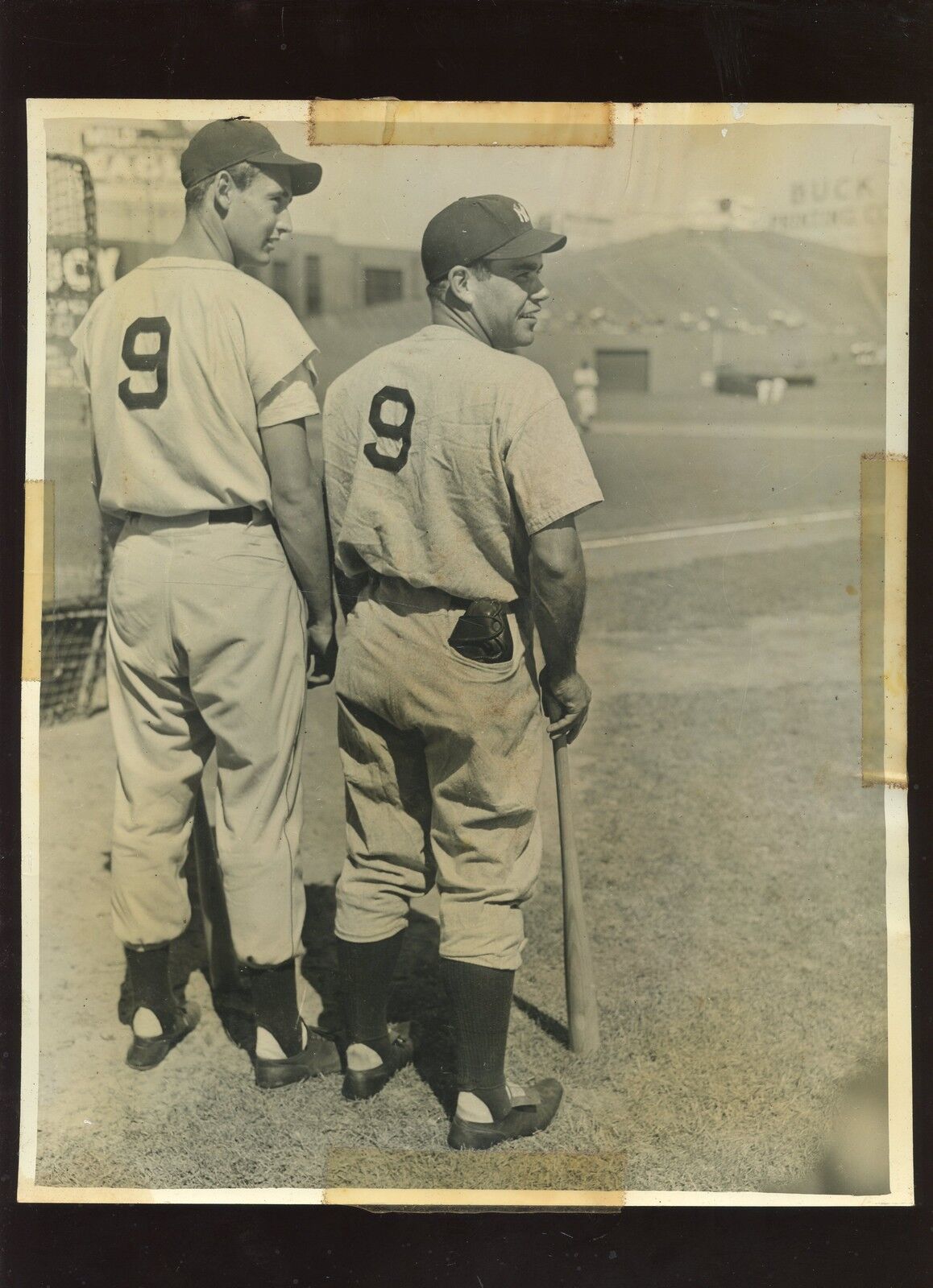 Vintage Ted Williams Boston Red Sox & Charley Keller #3 Wire Photo