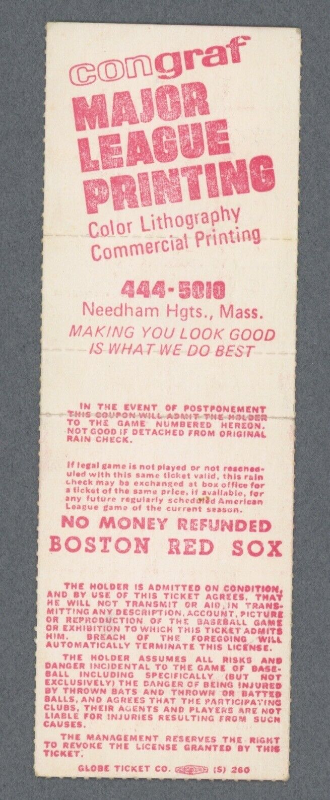 7/28/77 Milwaukee Brewers vs Boston Red Sox at Fenway Park Full Ticket