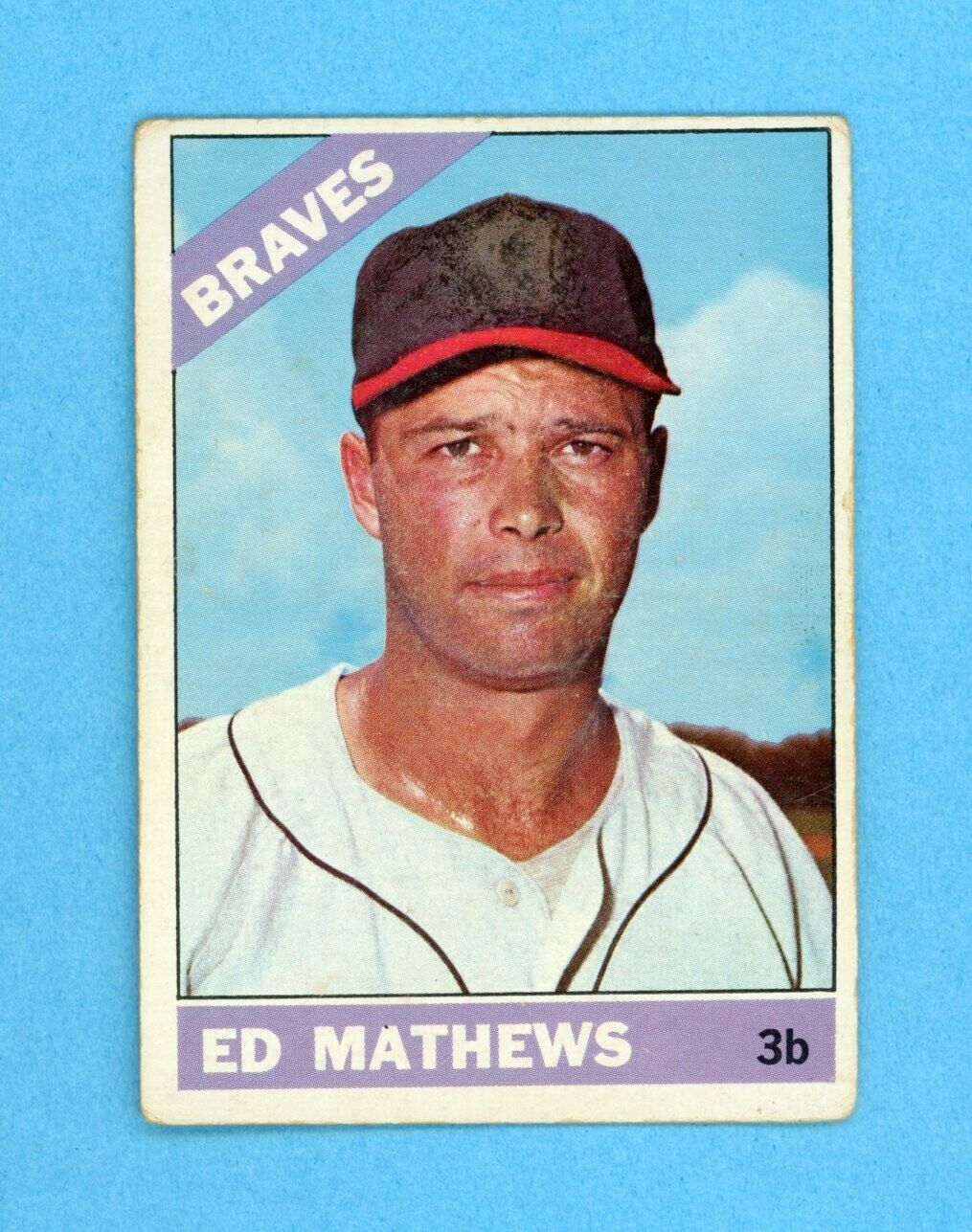 1966 Topps #200 Eddie Mathews Atlanta Braves Baseball Card VG