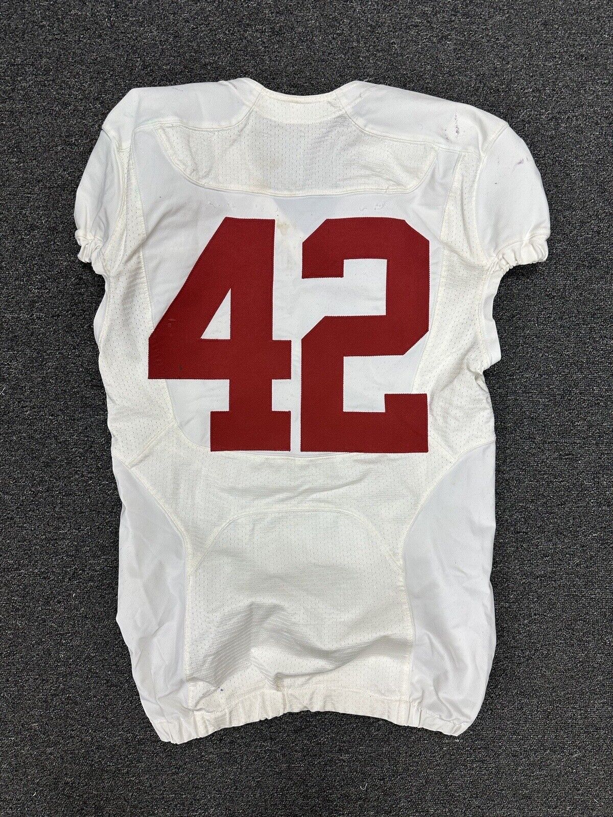 2009-2012 Eddie Lacy Alabama NCAA GAME USED Football Jersey #42 Name Removed