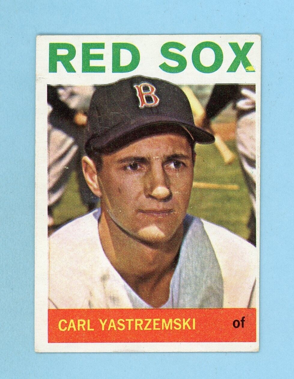 1964 Topps #210 Carl Yastrzemski Boston Red Sox Baseball Card Ex-Ex+ ap wrk sta