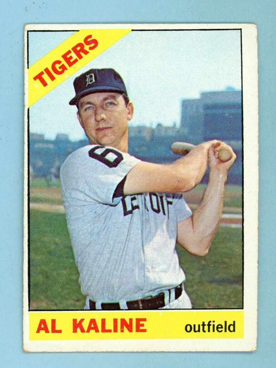 1966 Topps #410 Al Kaline Detroit Tigers Baseball Card Vg/Ex