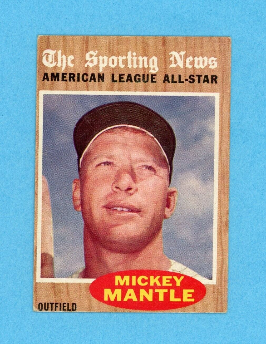 1962 Topps #471 Mickey Mantle All-Star New York Yankees Baseball Card EX o/c