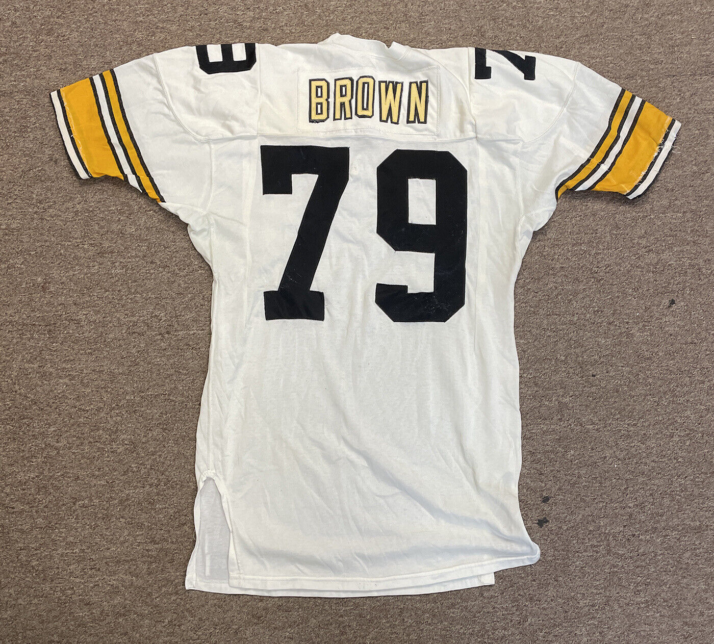 1981 Larry Brown Pittsburgh Steelers Game Worn Jersey with Team LOA