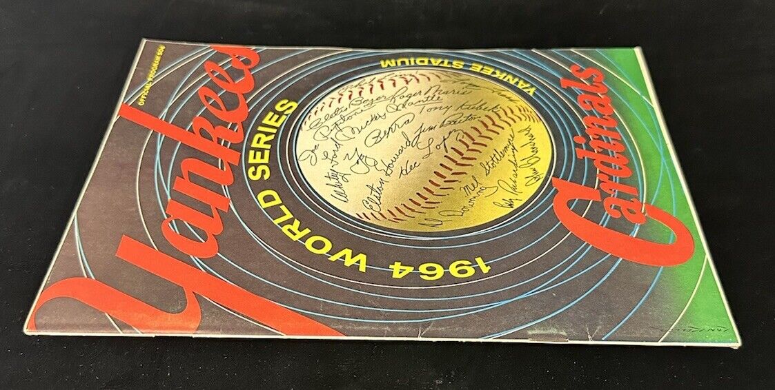 1964 New York Yankees World Series Program vs St. Louis Cardinals EX-MT unscored