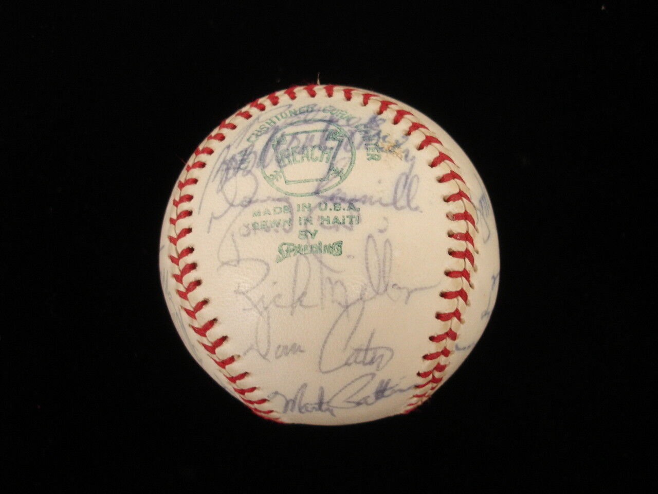 1973 Boston Red Sox Team Autographed AL Baseball - 25 Signatures 