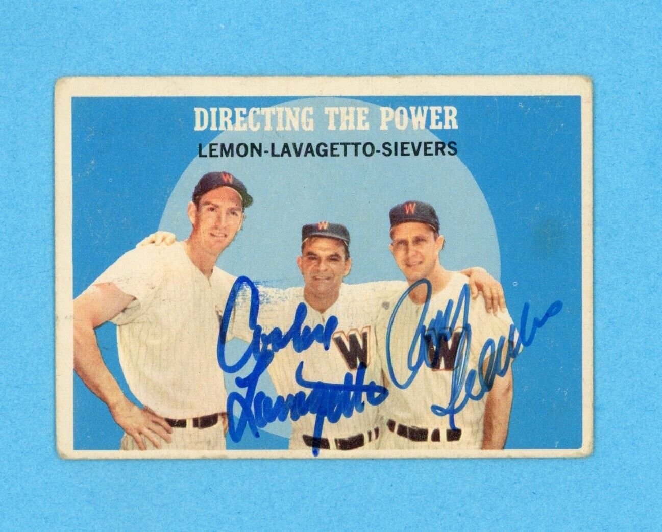 Cookie Lavagetto & Roy Sievers Signed 1959 Topps Card #74 • Auto w B&E Hologram