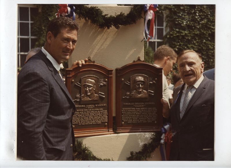 Original Ted Wiliams & Casey Stengel Hall of Fame Photo