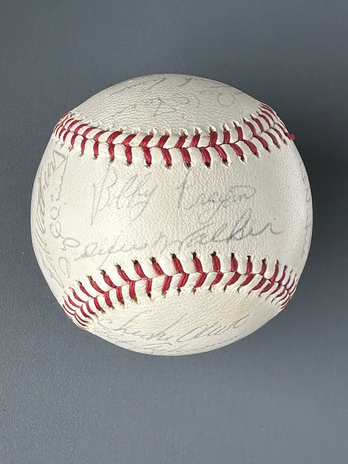 1965 Milwaukee Braves TEAM SIGNED Official NL Baseball 28 sigs w/ Hank Aaron JSA