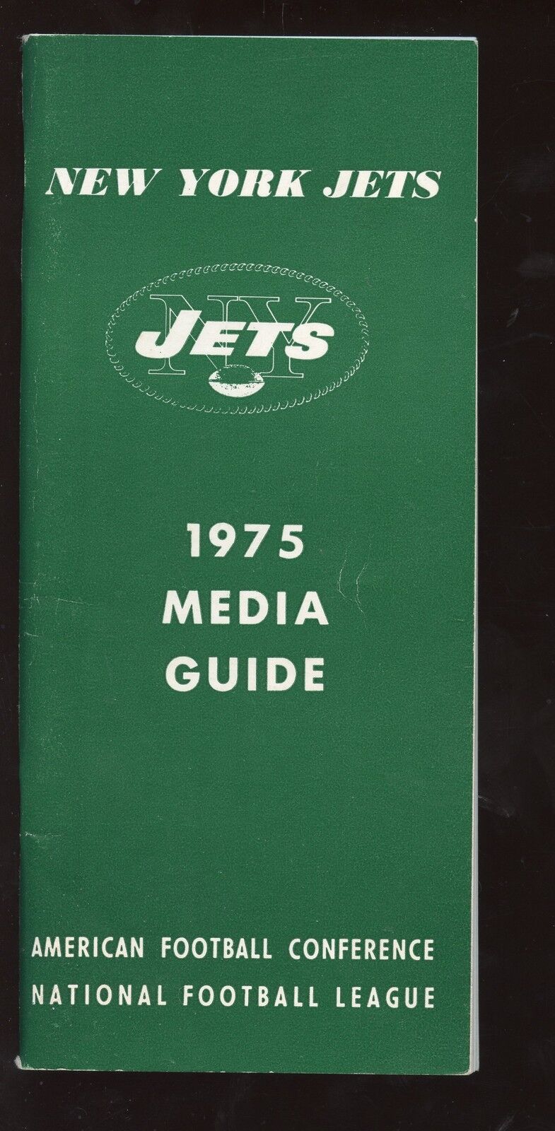 1975 New York Jets NFL Football Media Guide EX+