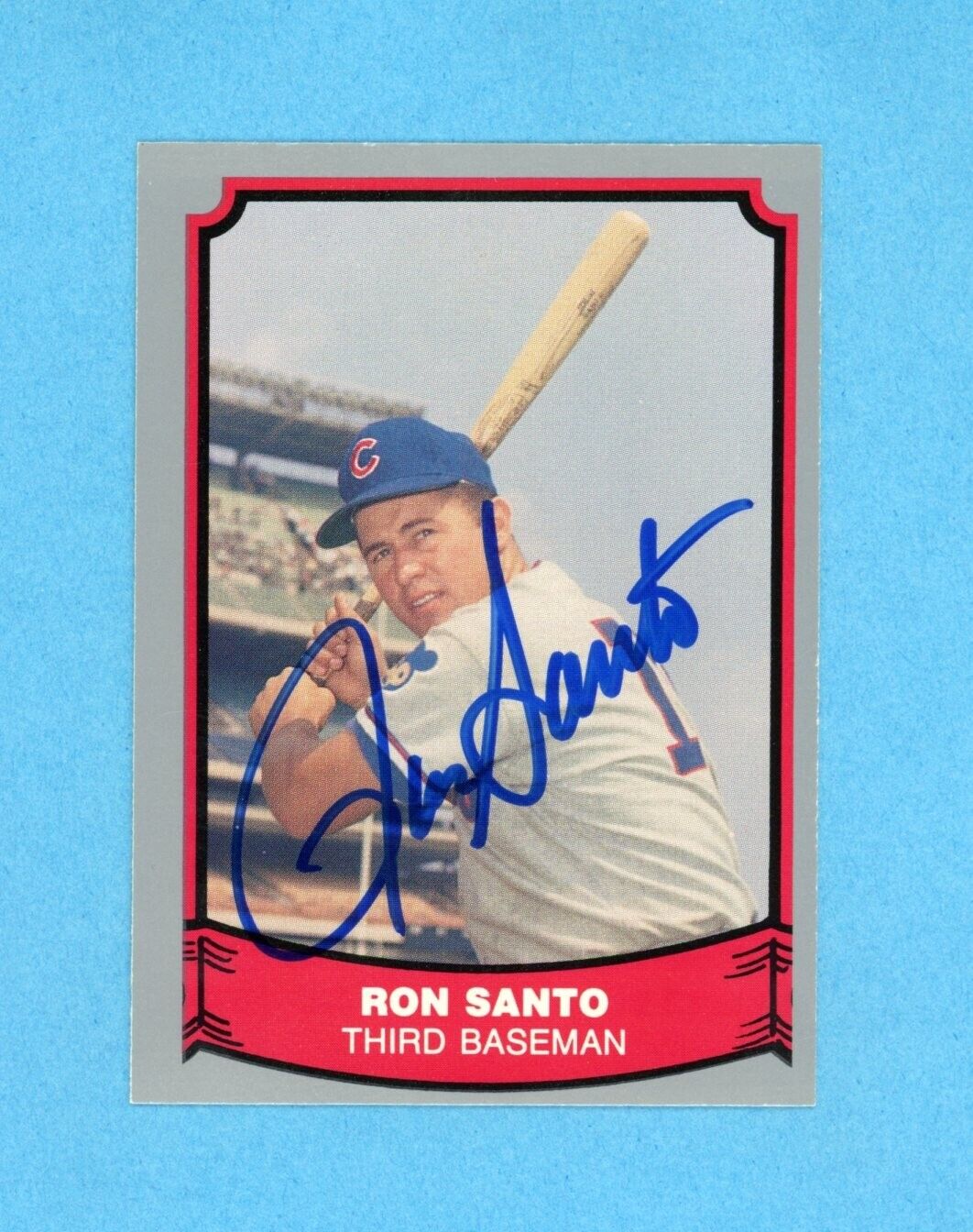 Ron Santo Chicago Cubs 1988 Pacific Legends 1 #97 Autographed Baseball Card