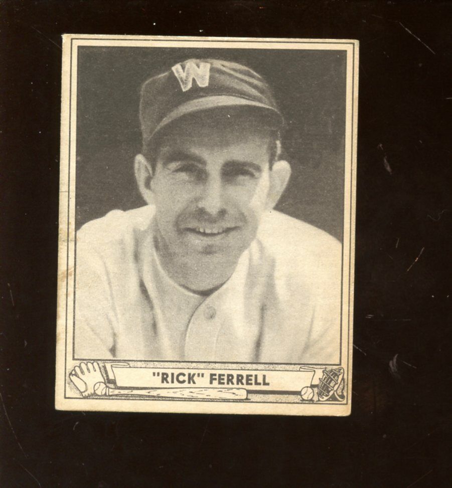 1940 Playball Baseball Card #21 HOFER Rick Ferrell EX+