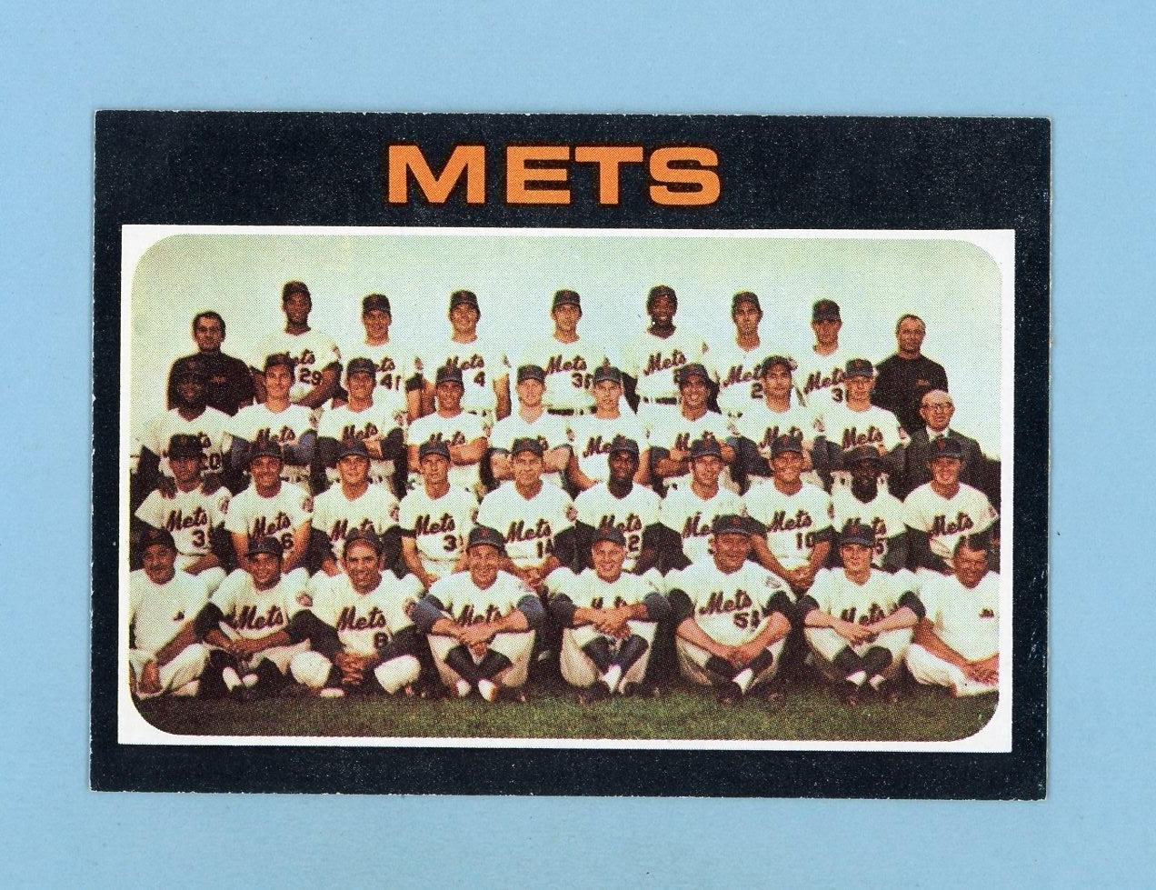 1971 Topps #641 New York Mets Team Semi High Number Baseball Card NM