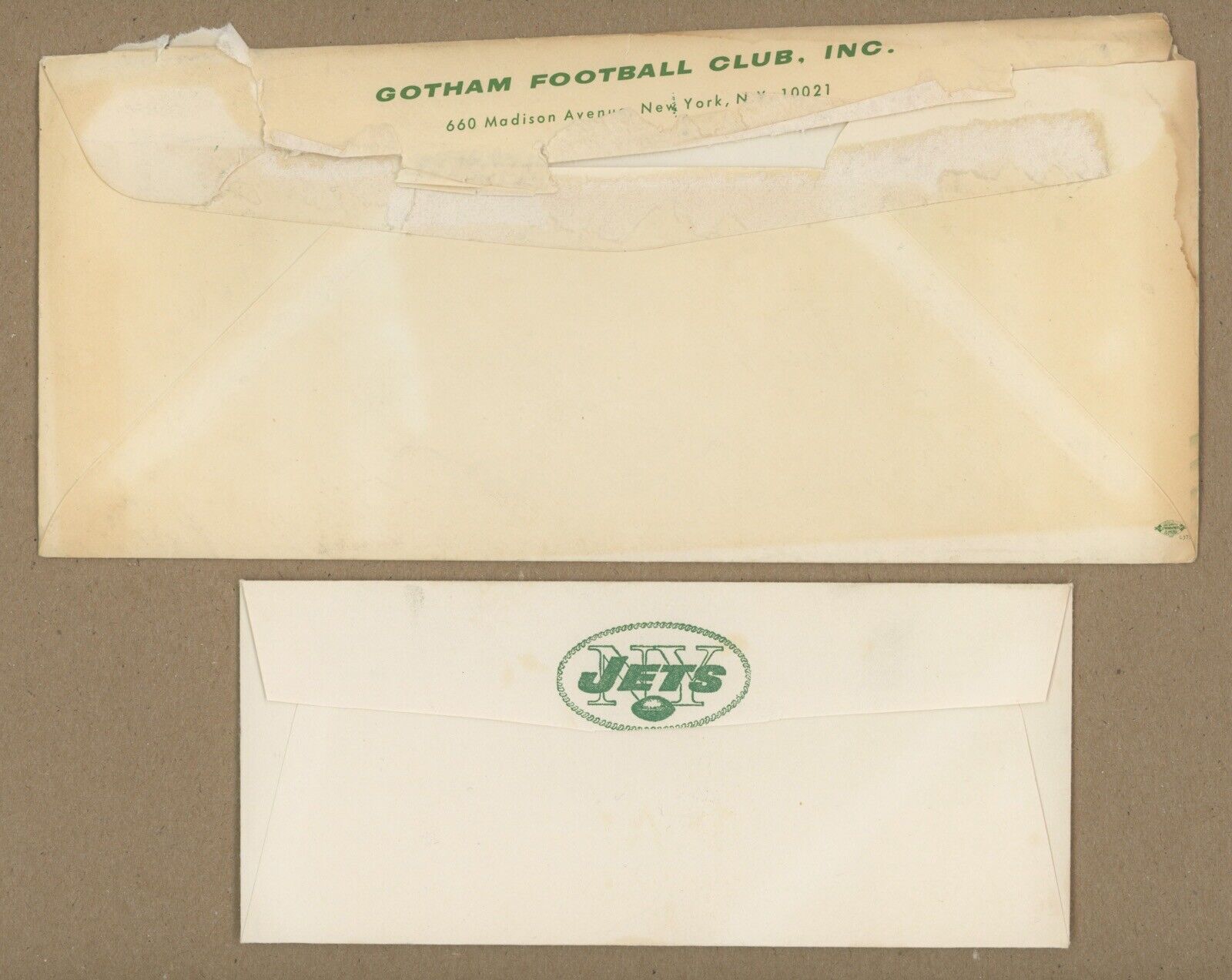 1964 New York Jets Ticket Order Form • 3 Pieces • Gotham FB Club