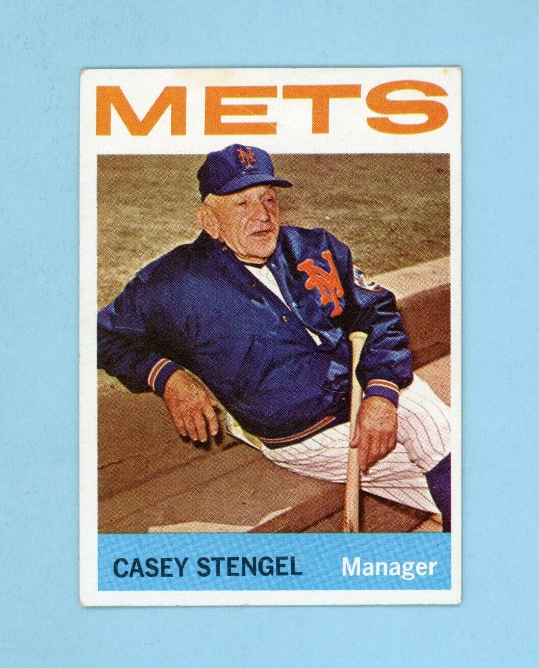 1964 Topps #324 Casey Stengel New York Mets Baseball Card EX+