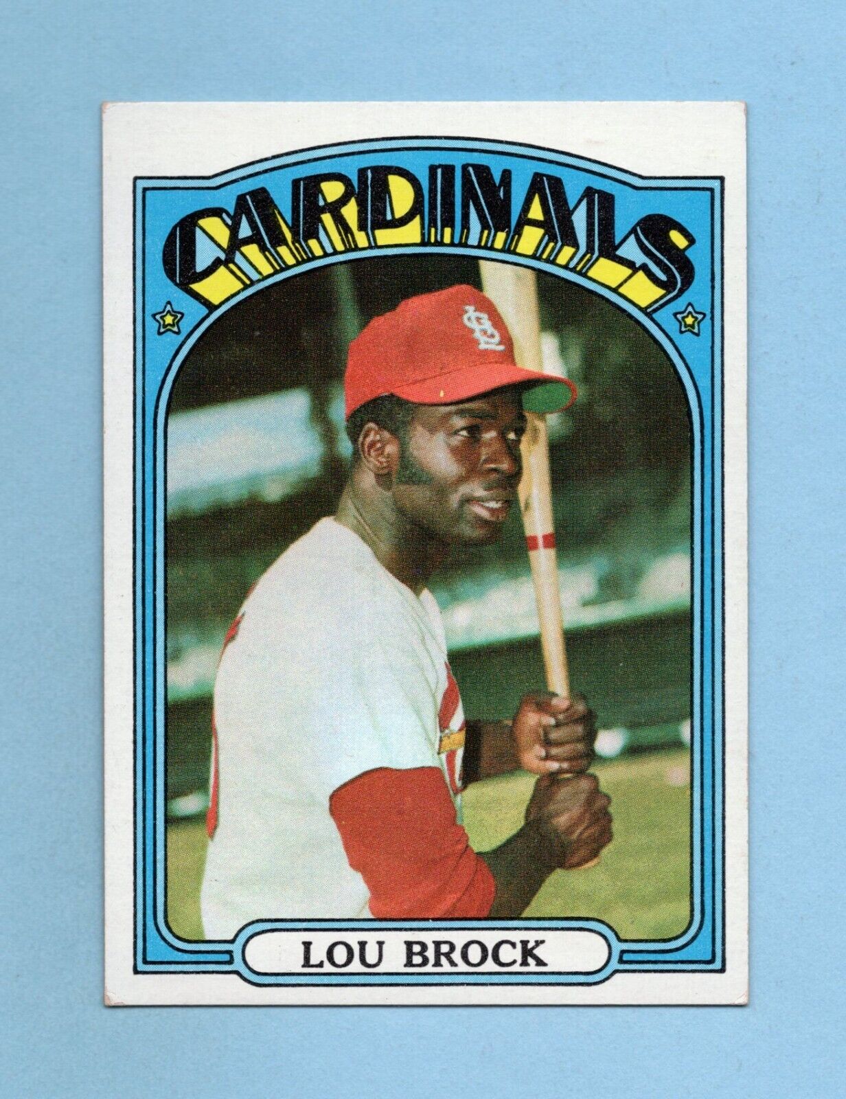 1972 Topps #200 Lou Brock St. Louis Cardinals Baseball Card EX+