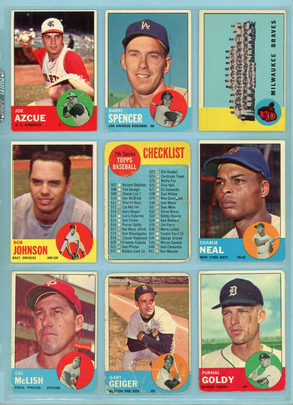 1963 Topps Starter Set Lot of 49 Diff Semi-High Number Baseball Cards Low Grade