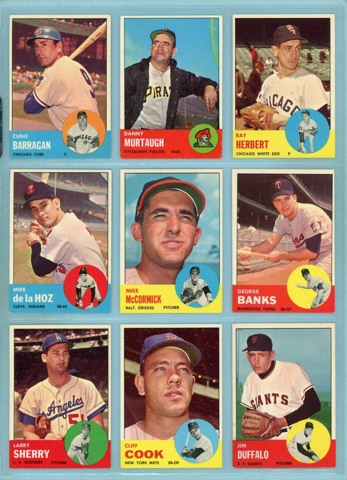 1963 Topps Starter Set Lot of 45 Different High Number Baseball Cards Ex/Mt - NM