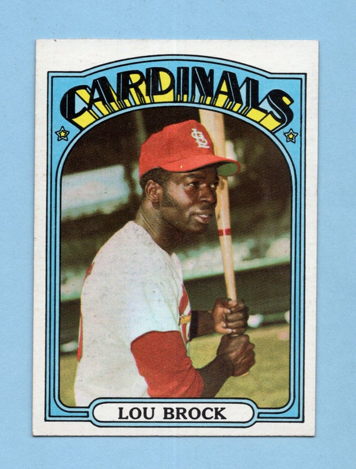 1972 Topps #200 Lou Brock St. Louis Cardinals Baseball Card NM