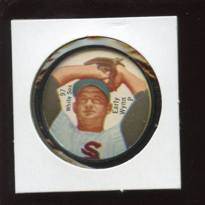 1962 Salada Baseball Coin #97 Early Wynn Pitching Variation NRMT