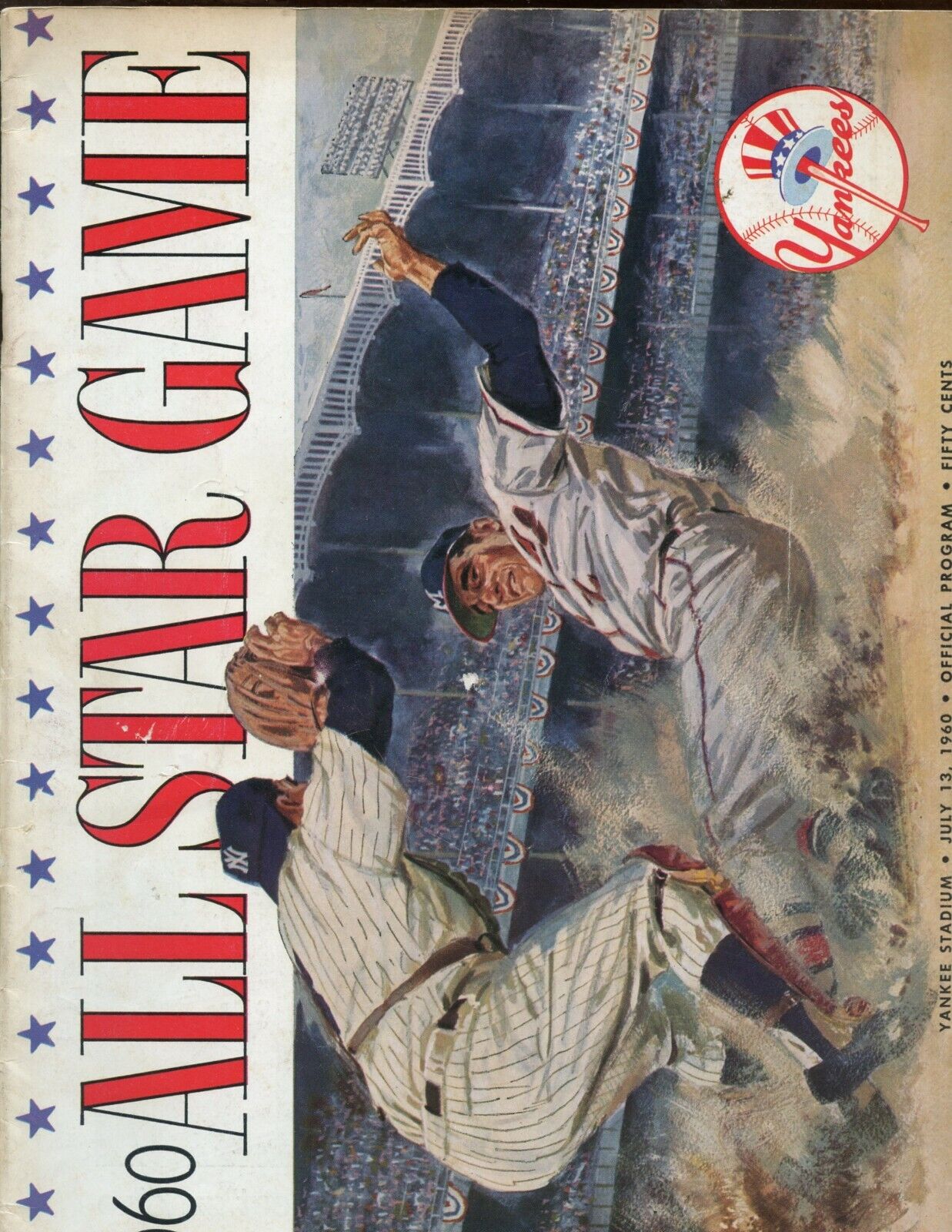 1960 MLB All Star Game Program at New York Yankees EX