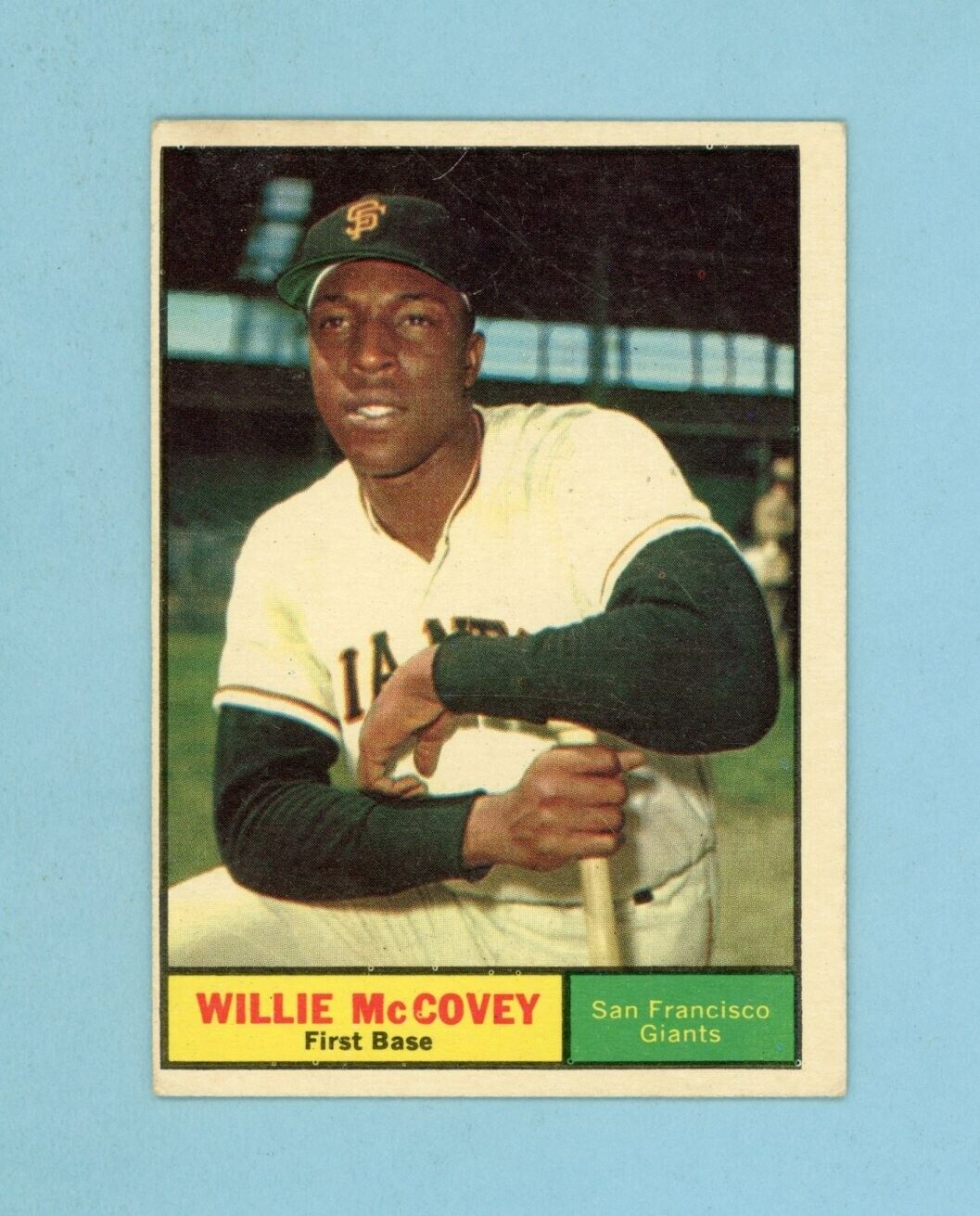 1961 Topps #517 Willie McCovey San Francisco Giants Baseball Card Ex/Ex+ o/c