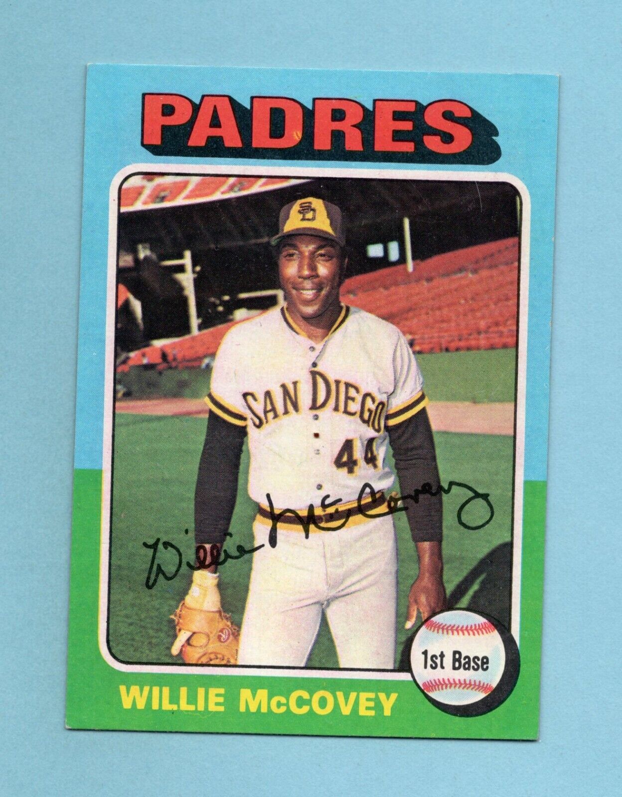 1975 Topps #450 Willie McCovey San Diego Padres Baseball Card NM