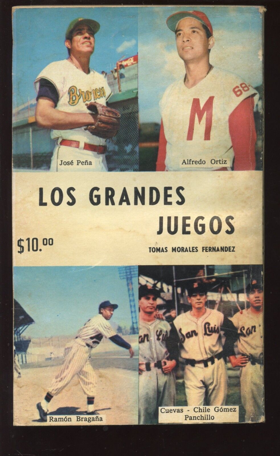 1970 Los Grandes Juegos Baseball 4.25 x 7" Soft Cover Book in Spanish - VG+