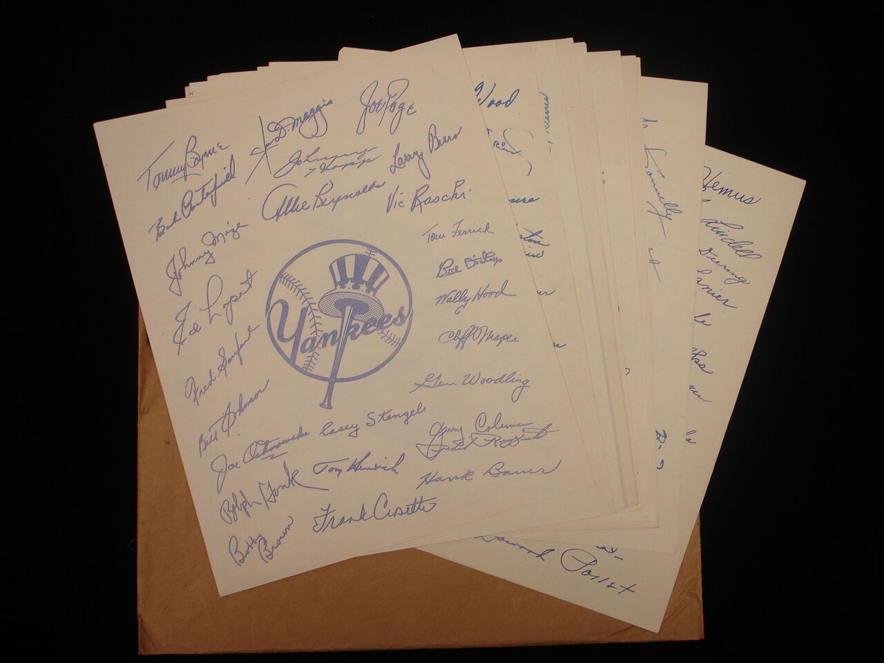 Set of 16 1950 Genuine Sportographs w/ Original Envelope