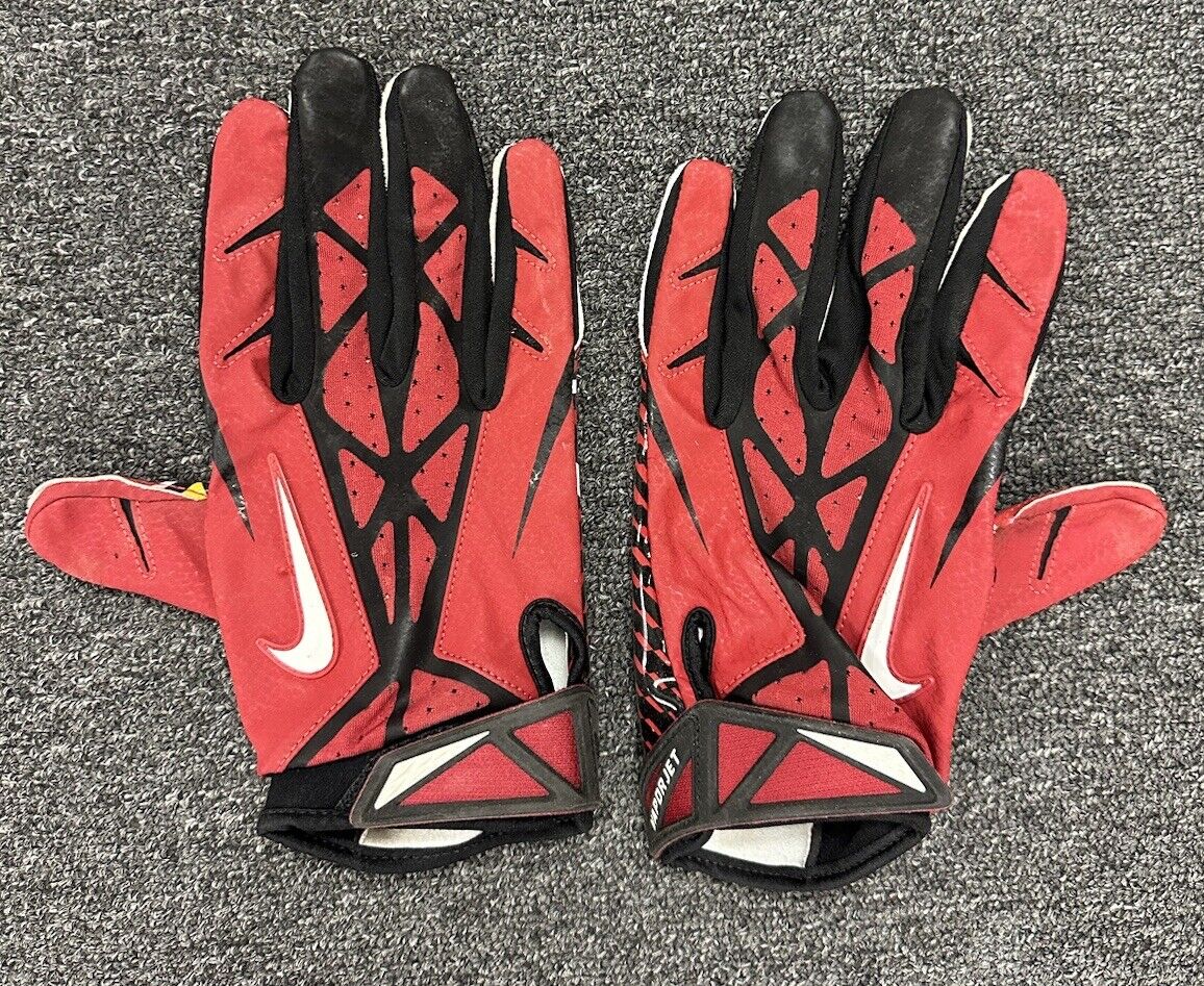 2004-2020 Larry Fitzgerald Arizona Cardinals NFL Game Used Nike Football Gloves