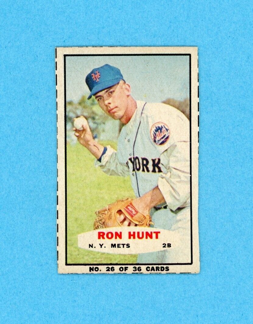 1965 Bazooka #26 Ron Hunt New York Mets Baseball Card