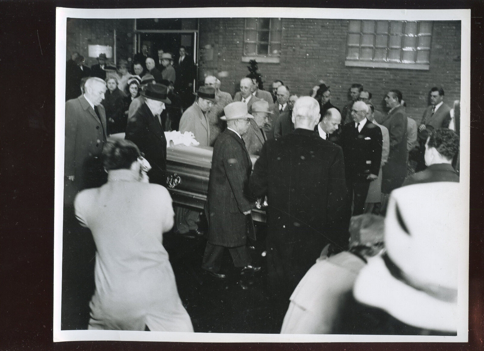 Original December 9 1955 Honus Wagner Funeral #1 8 X 10 Photo 