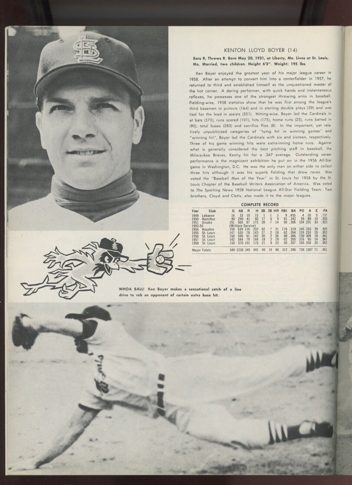 1959 St. Louis Cardinals Yearbook • Intact