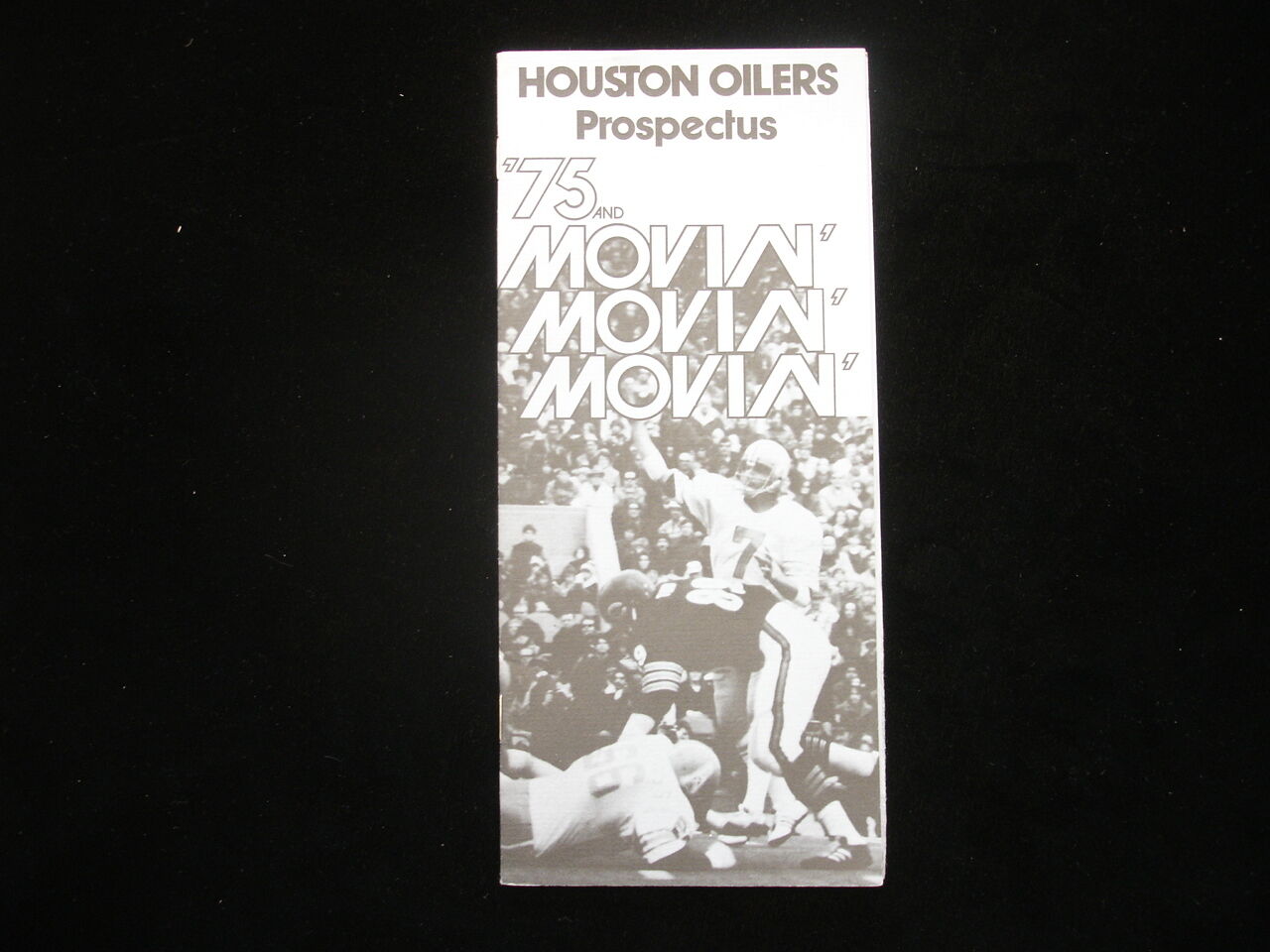 1975 Houston Oilers Football Prospectus