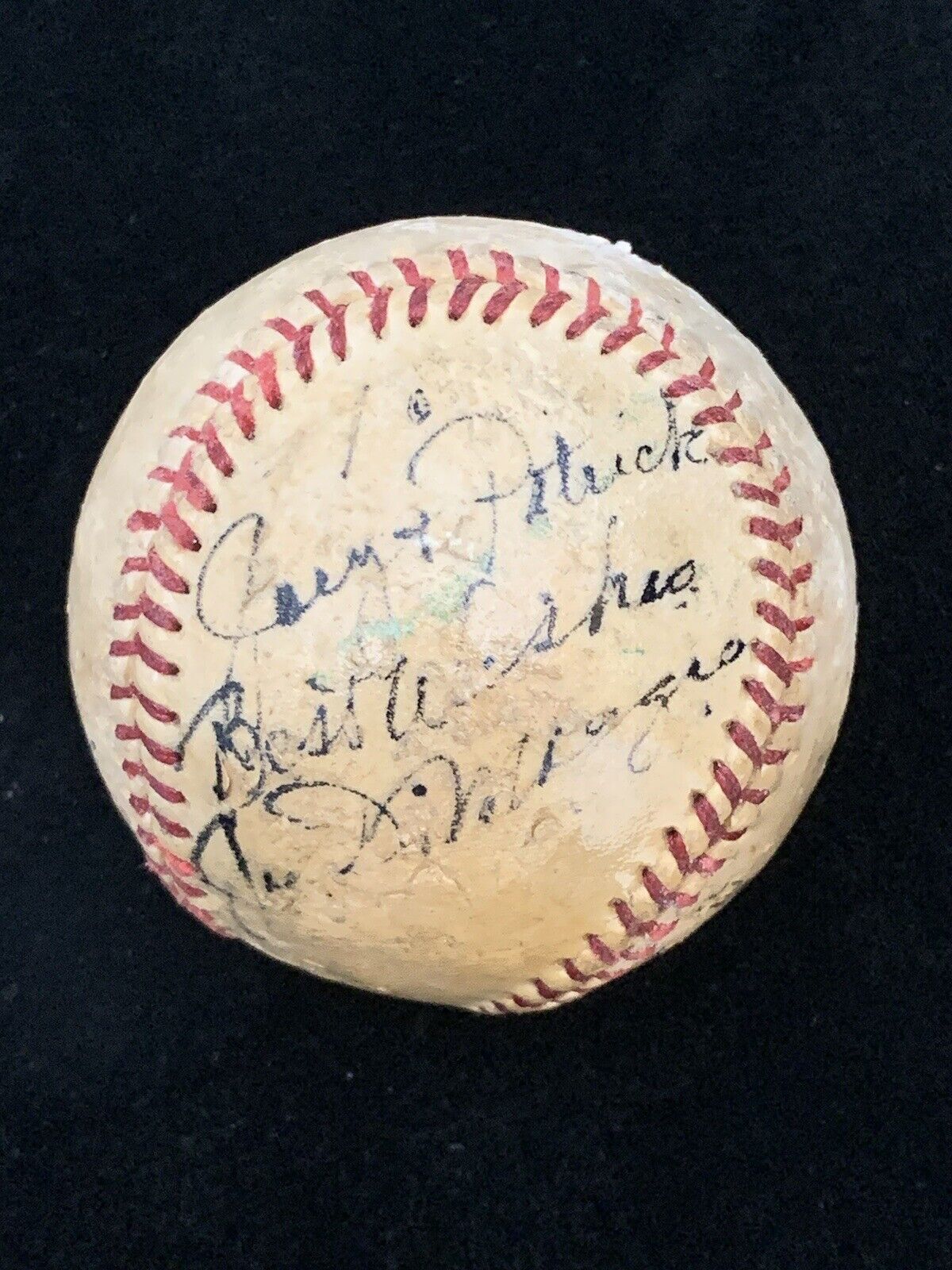 Joe DiMaggio NY Yankees VINTAGE SIGNED Personalized Baseball w/ hologram