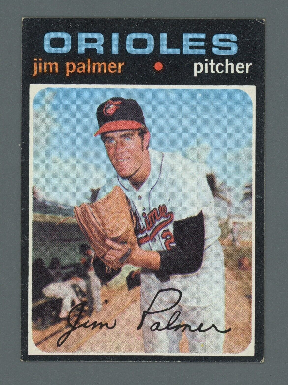 1971 Topps #570 Jim Palmer Baltimore Orioles Baseball Card EX - EX+