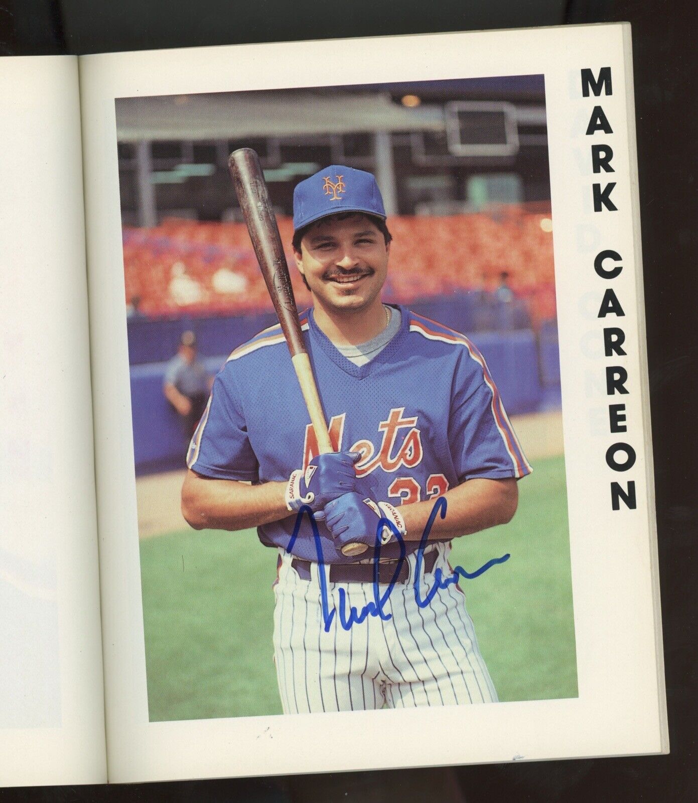 1990 NY Mets Photo Album 6" x 7.5" Book • Carreon & Mercado Autos w B&E Hologram