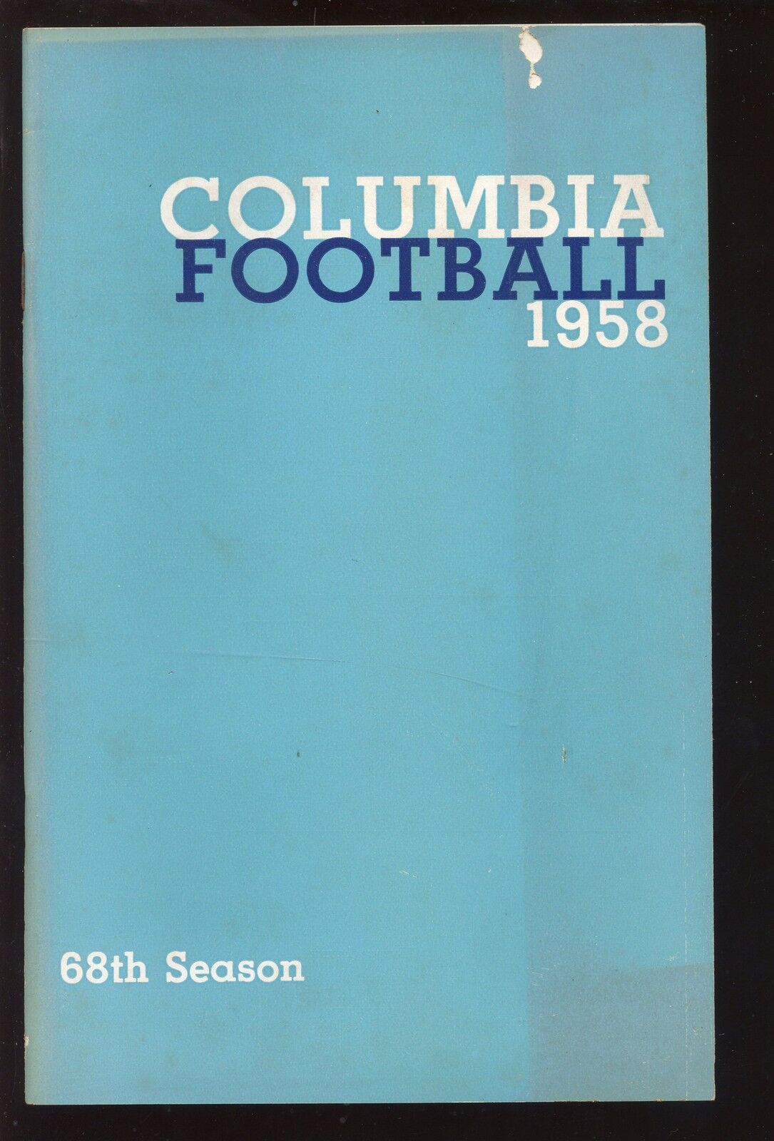 1958 NCAA Football Columbia Media Guide 