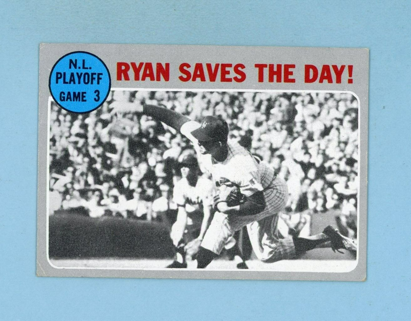 1970 Topps #197 Nolan Ryan 1969 NL Playoff Game 3 Baseball Card Ex/Ex+