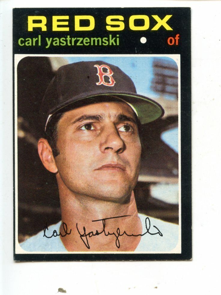 1971 Topps  Baseball Card SEMI HIGH #530 Carl Yastrzemski EXMT OC