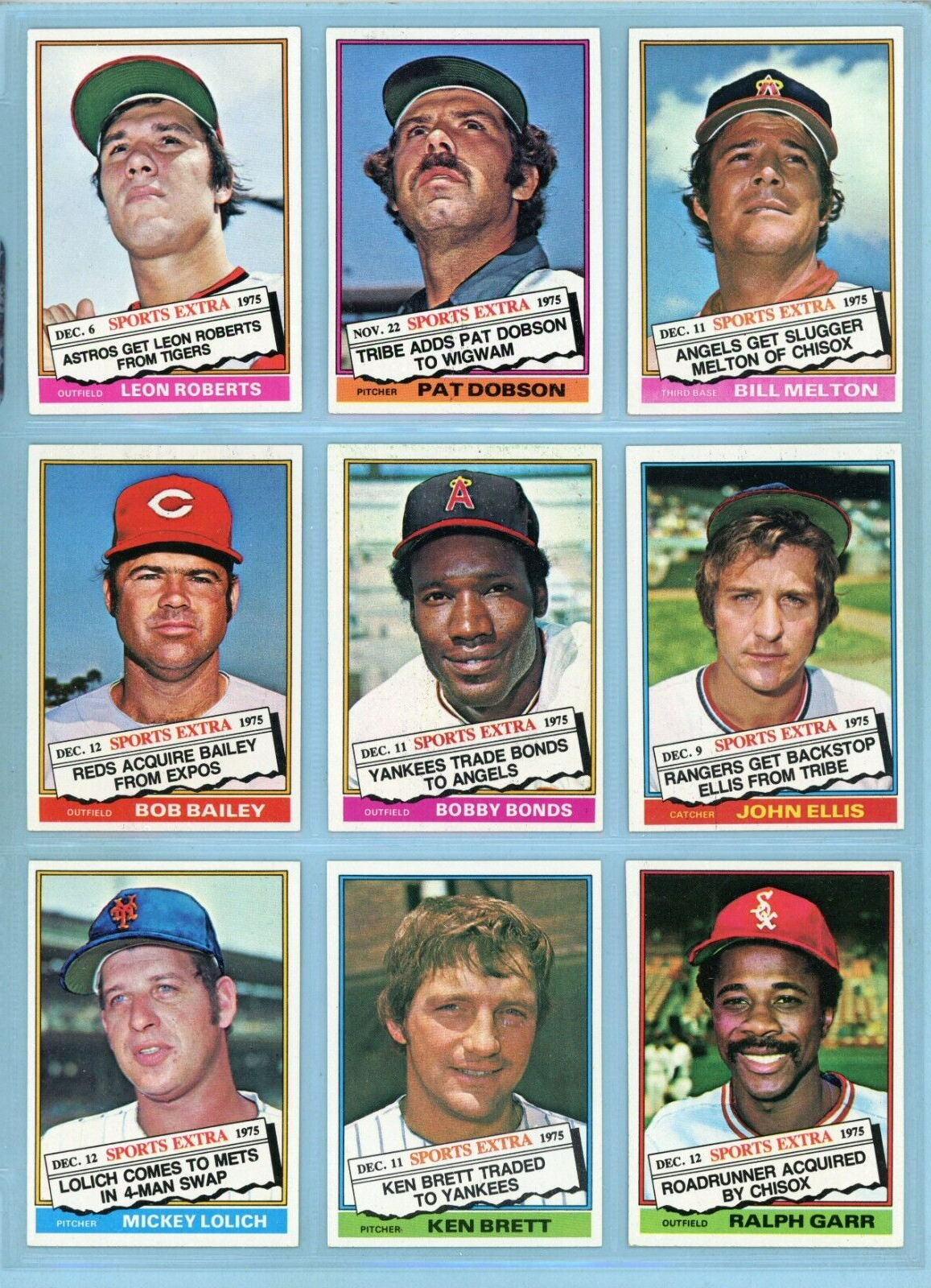 1976 Topps Traded Complete Set of 44 Baseball Cards Ex/Mt - NM