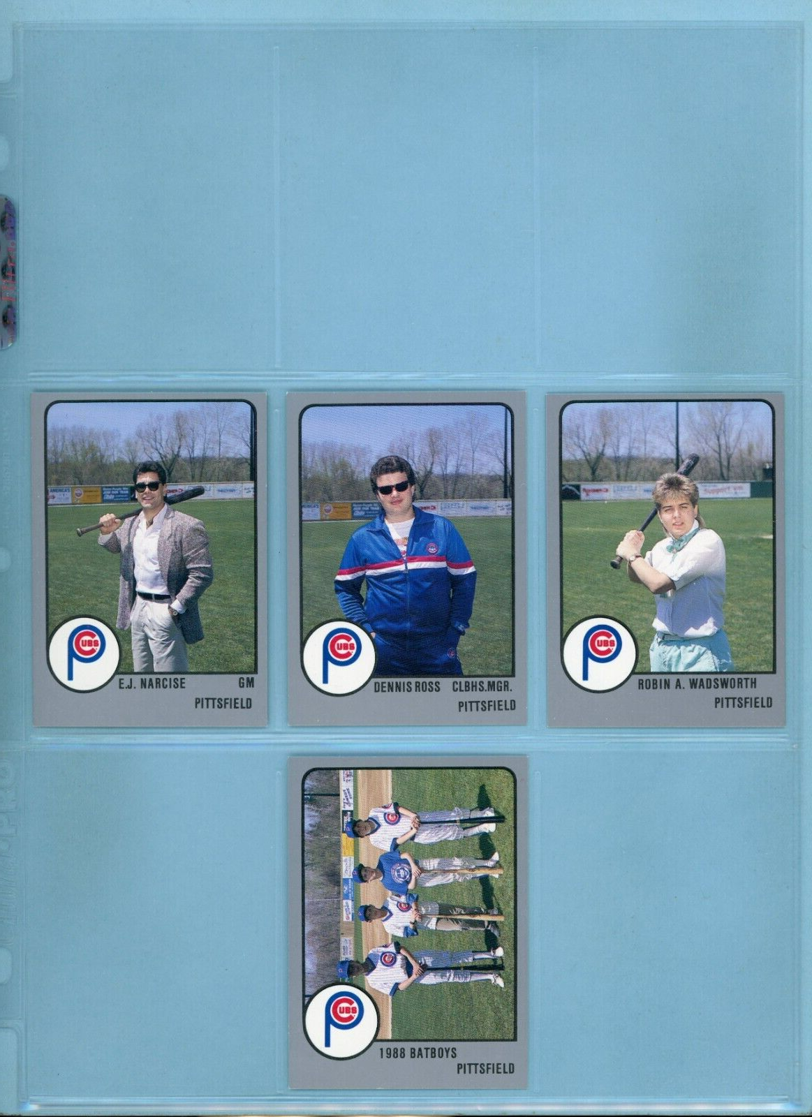 1988 Pro Cards Pittsfield Cubs Set of 24 + 4 Extra Baseball Cards NM Joe Girardi