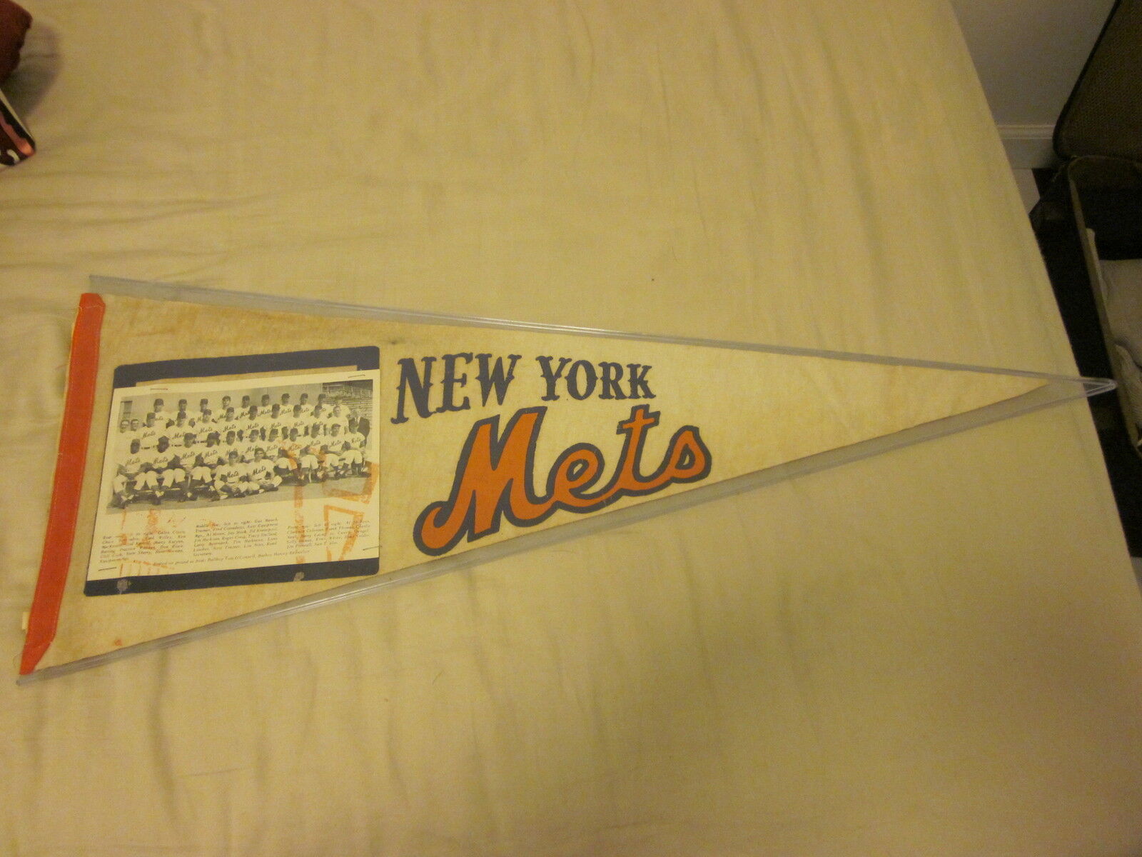 1963 New York Mets Team Photo Pennant