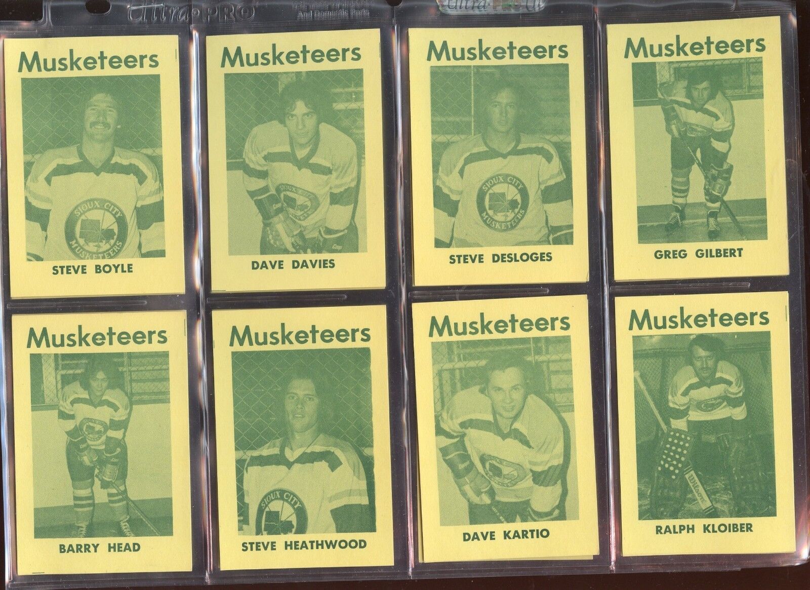 1974-75 Sioux City Musketeers Card Complete Hockey Set of 20 NM