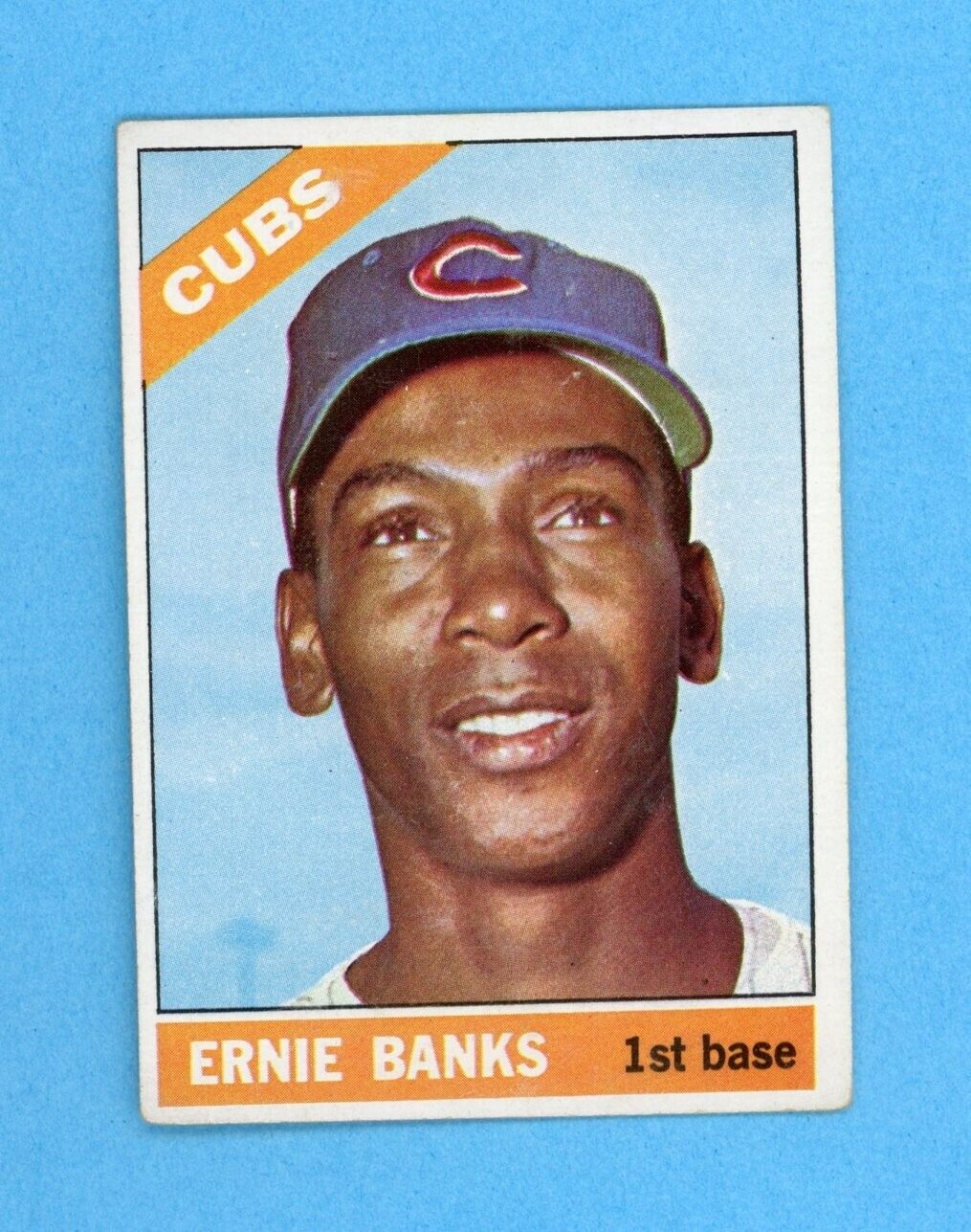 1966 Topps #110 Ernie Banks Chicago Cubs Baseball Card Vg/Ex wrk bl