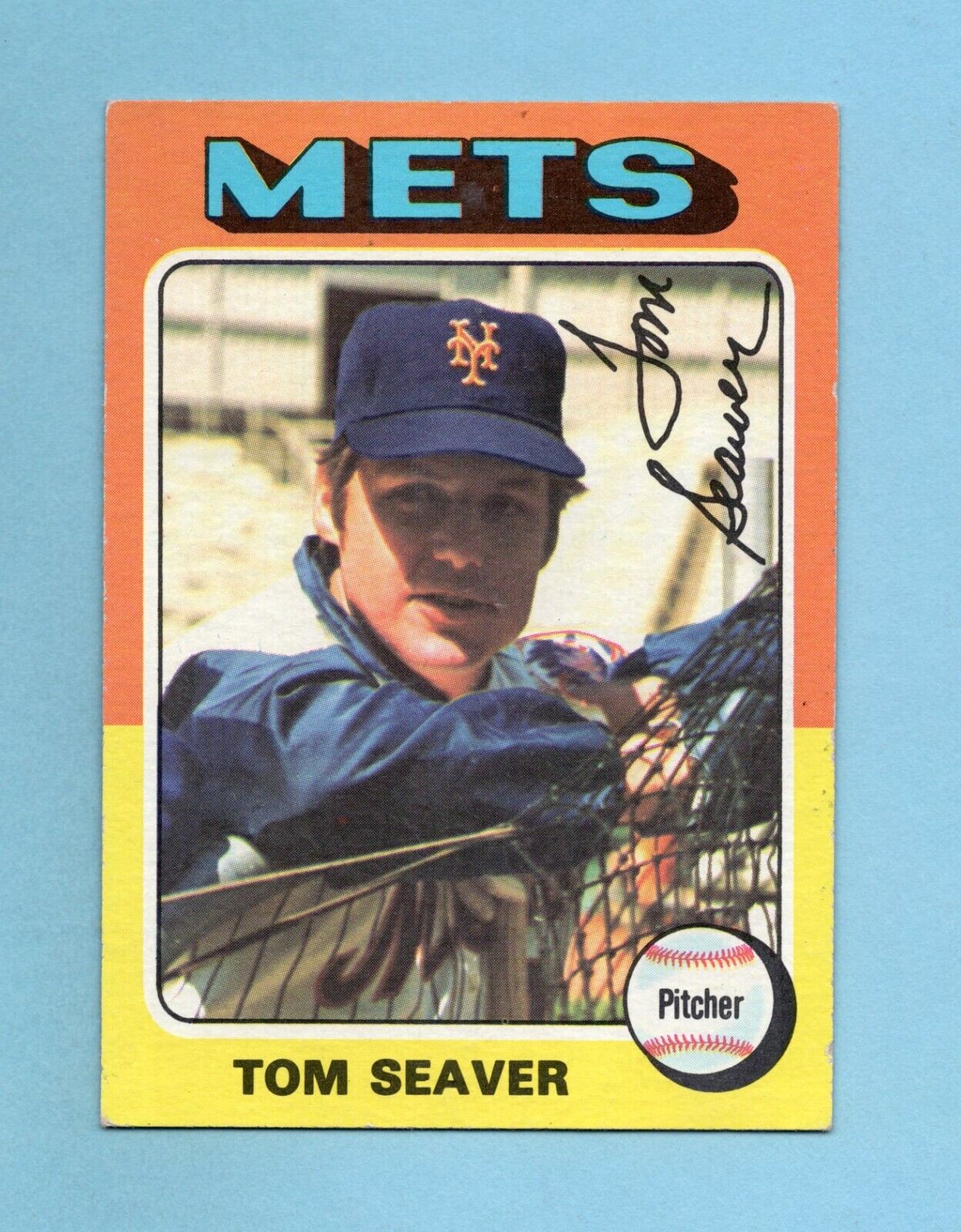 1975 Topps #370 Tom Seaver New York Mets Baseball Card EX